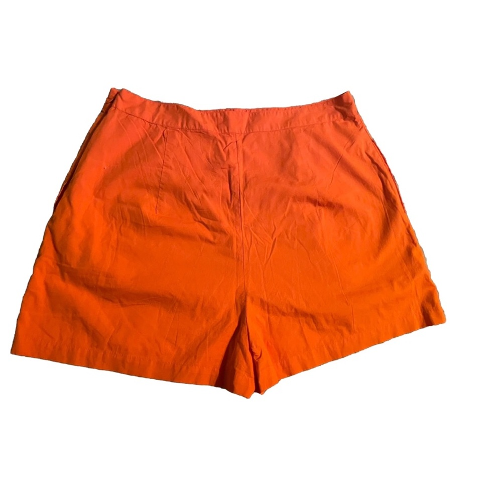 Anthropologie Orange High Waist Shorts - Picture 6 of 8